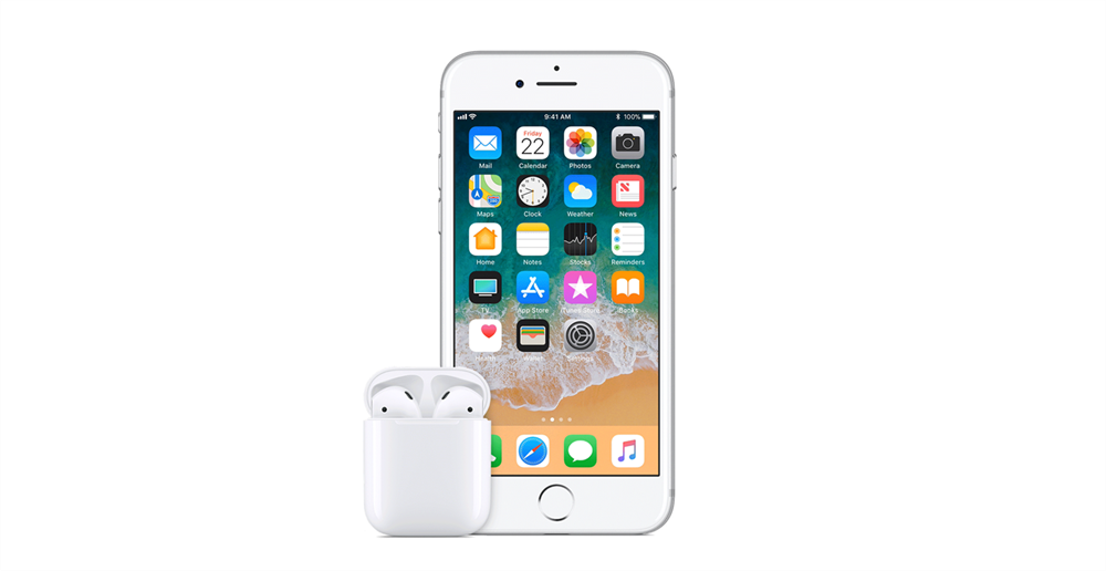 אייפון ואוזניות airpods